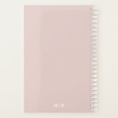 Blush Nude 2026 Planner | Custom Title & Initials (Achterkant)