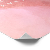 "Blush of Love: A Pink Waterverf Affair" Poster (Hoek)