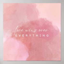 "Blush of Love: A Pink Waterverf Affair" Poster