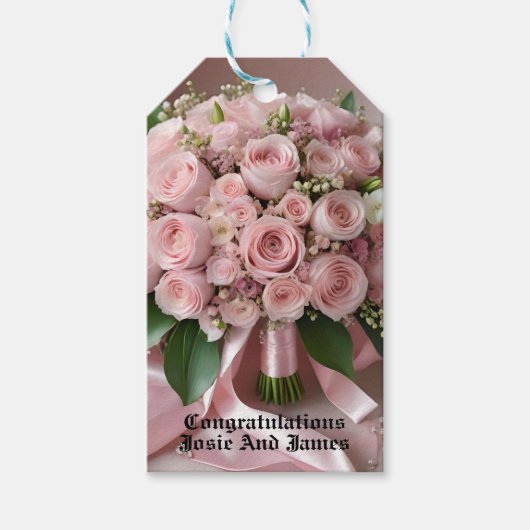 Blush of Love: een boeket van tijdloze Romance Cadeaulabel (Voorkant)