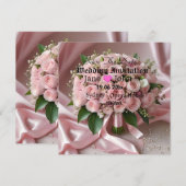 "Blush of Love: Een Boeket van Tijdloze Romantiek" Save The Date (Voorkant / Achterkant)