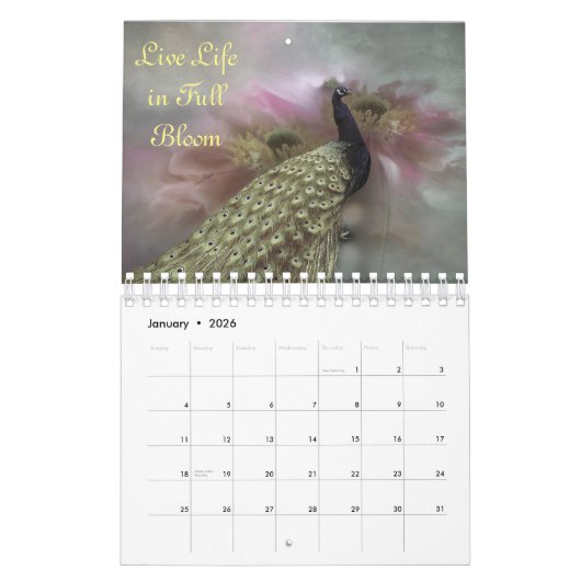 Blush of Pink Floral 2023 Calendar Kalender (Jan 2026)