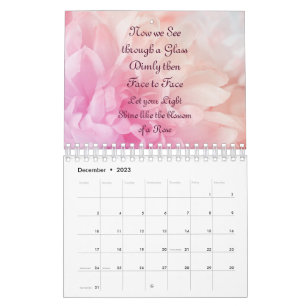 Blush of Pink Floral 2023 Calendar Kalender