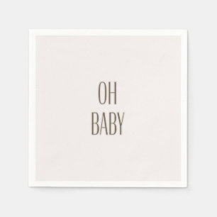 Blush Oh Baby Baby shower Paper Napkin Servet