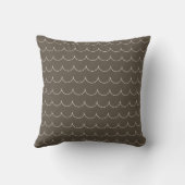 Blush & Olive Scallop Geometric Throw Pillow Kussen (Achterkant)
