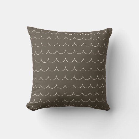 Blush & Olive Scallop Geometric Throw Pillow Kussen (Voorkant)
