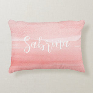 Blush Ombre voor meisjes met een naam Accent Kussen