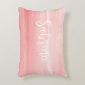 Blush Ombre voor meisjes met een naam Accent Kussen (Voorkant(Verticaal))