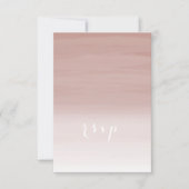 Blush Ombré Wedding RSVP (Voorkant)