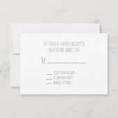 Blush Ombré Wedding RSVP Kaartje (Achterkant)