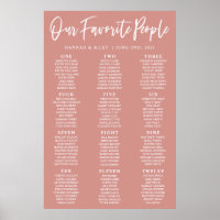 Blush onze favoriete mensen die een zitplaatje bru