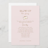 Blush opblazen hun telefoons ontvangst gouden teks kaart (Voorkant / Achterkant)