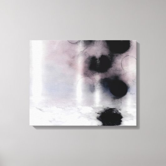 Blush Orbit Abstract Canvas Afdruk (Voorkant)