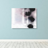 Blush Orbit Abstract Canvas Afdruk (Insitu (Houten vloer))