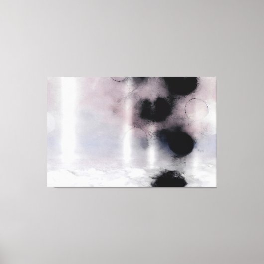 Blush Orbit Abstract Canvas Afdruk (Voorkant)