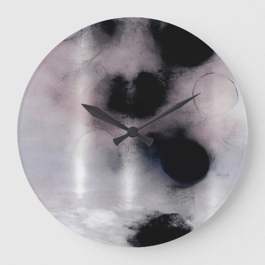 Blush Orbit Abstract Grote Klok (Voorkant)