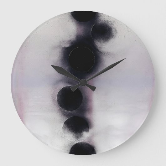 Blush Orbit Abstract Grote Klok (Voorkant)