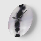 Blush Orbit Abstract Ronde Klok (Hoek)