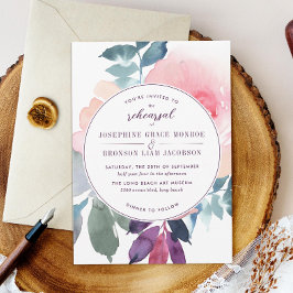 Blush Paarse Turquoise Wedding Rehearsal Dinner