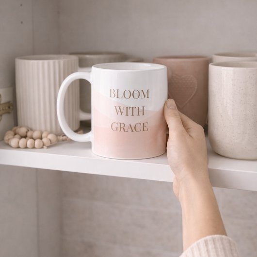 Blush Painted Bloom Classic Mug, 11 oz Koffiemok