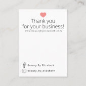 Blush Pakketten met pink-flesjes kalmeren Visitekaartje (Achterkant)