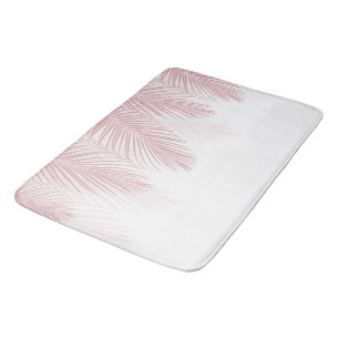 Blush Palm Leaves Finesse 2 #tropisch #kunst Badmat