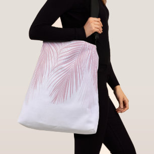 Blush Palm Leaves Finesse 2 #tropisch #kunst Crossbody Tas