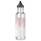 Blush Palm Leaves Finesse 2 #tropisch #kunst Waterfles (Rechts)