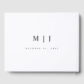 Blush Pampas Grass Minimalist Weddenschap Gastenboek (Achterkant)