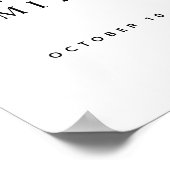 Blush Pampas Grass Minimalist Weddenschap Welkomst Poster (Hoek)