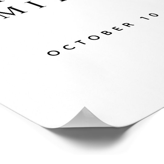 Blush Pampas Grass Minimalist Weddenschap Welkomst Poster (Hoek)