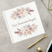 Blush Pampas Grass Wedding Guest Book Notitieboek