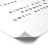 Blush Pampas Grass Wedding Unplugged Welcome Sign Poster (Hoek)