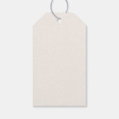 Blush papaver bruiloft cadeaulabel (Achterkant)