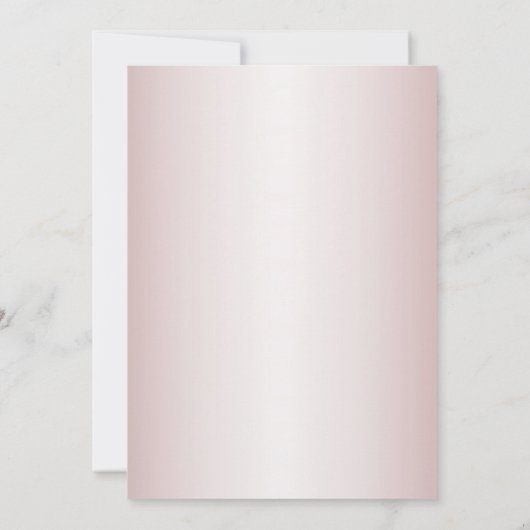 Blush parel roze zilveren verjaardagsfeest elk eve kaart (Achterkant)