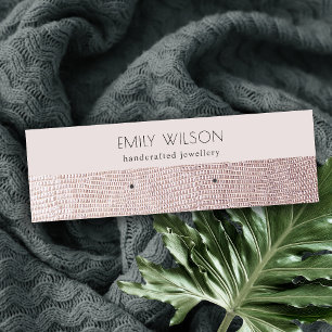 Blush parellederen textuur Veroorbaar beeldscherm Mini Visitekaartje