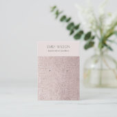 Blush parellederen textuur Veroorbaar beeldscherm Visitekaartje (Staand voorkant)