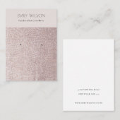 Blush parellederen textuur Veroorbaar beeldscherm Visitekaartje (Voorkant / Achterkant)