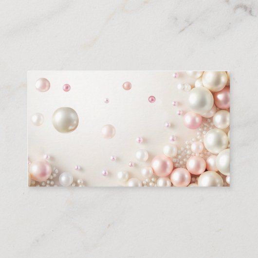 Blush parels hoeveel kussen bruids spel informatiekaartje (Achterkant)