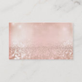 Blush Parly Pink Gold Glitter Foxier Beauty Visitekaartje (Achterkant)