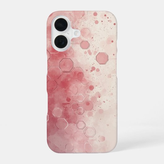 Blush particle fade iPhone 16 hoesje (Achterkant)