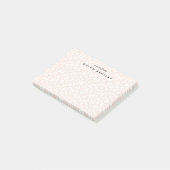 Blush | Pastel Leopard Print op maat Post-it® Notes (Schuin)