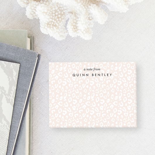 Blush | Pastel Leopard Print op maat Post-it® Notes