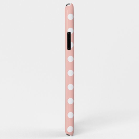 Blush Pastel Polka Dot Hoesje-Mate iPhone Case (Achterkant/rechts)