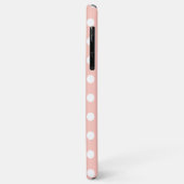 Blush Pastel Polka Dot Hoesje-Mate iPhone Case (Achterkant/links)
