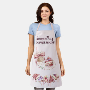 Blush Patisserie Cafe Aangepast Merk Schort