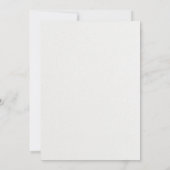 Blush Peach Botanical Simple Weduwen Uitnodiging (Achterkant)