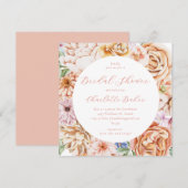 Blush Peach Bright kleurig Florence Vrijgezellenfe Kaart (Voorkant / Achterkant)