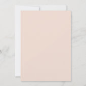 Blush Peach Bright kleurige Floral Kaart (Achterkant)