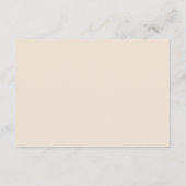 blush peach | Chic minimalistische bruiloft detail Informatiekaartje (Achterkant)